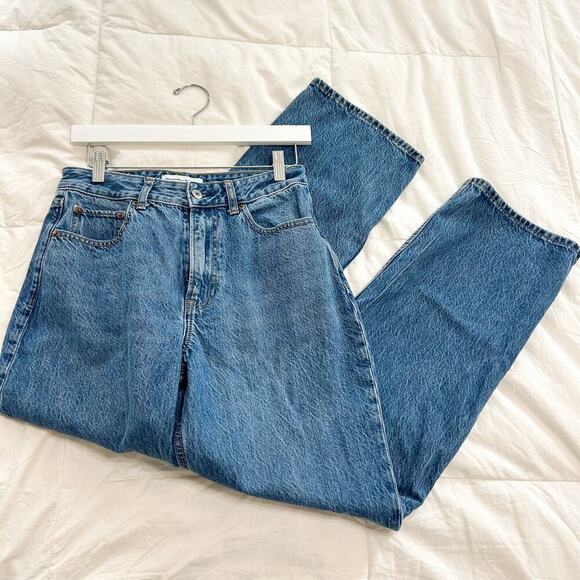 Abercrombie & Fitch The Loose High Rise Jeans Blue Denim Size 26 Women’s EUC - Picture 2 of 8